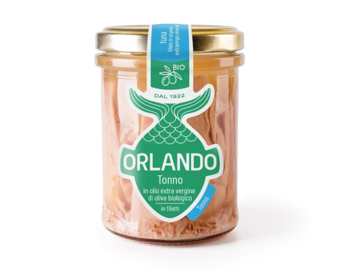 filetto di tonno in olio extra vergine di oliva biologico